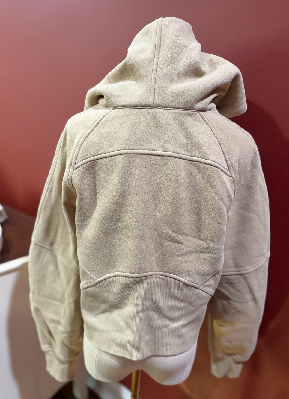 Lululemon Scuba Oversized Half-Zip Hoodie in Light Camel Brown - Size XS/S
